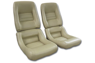 Buy 78-80-doeskin-code-50 1980 Corvette Mounted 100% Leather Seat Covers- 4  Inch Bolsters