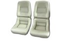 1979 Corvette Mounted Reproduction Leather/Vinyl Seat Covers- 4  Inch Bolsters
