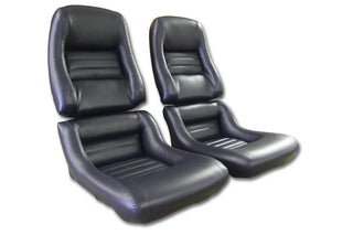 Buy 78-81-dark-blue-code-48 1980 Corvette Reproduction Leather/Vinyl Seat Covers- 2  Inch Bolsters