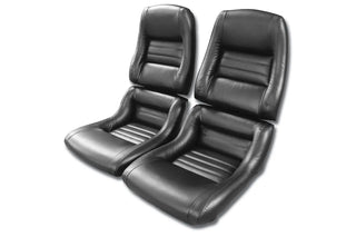 Buy 68-81-black-code-20 1980 Corvette 100% Leather Seat Covers- 2  Inch Bolsters