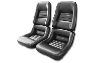 1980 Corvette Mounted 100% Leather Seat Covers- 4  Inch Bolsters