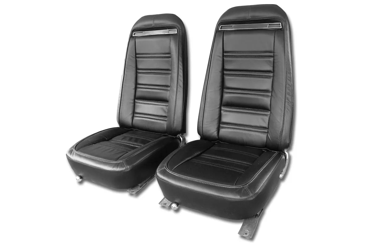 1975-1975 Corvette Vinyl Seat Covers Dark Blue - CA
