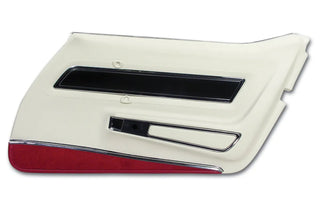 Buy 76-77-white-with-red-carpet-code-76 1977 Corvette Deluxe Door Panel, Right Hand by Corvette America