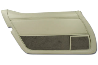 Buy 79-80-oyster-code-66 1980 Corvette Reproduction Vinyl Door Panel with Felt, Left Hand by Corvette America