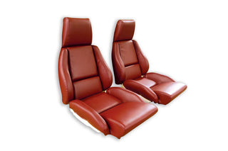 Buy 84-85-red-code-27 1985 Corvette Standard Leather Seat Covers by Corvette America