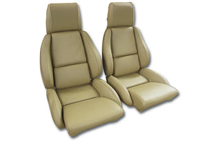 Buy 84-87-saddle-code-72 1986 Corvette Standard Leather Seat Covers- Mounted by Corvette America