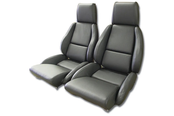 1986 Corvette Standard Leather Seat Covers- Mounted by Corvette America