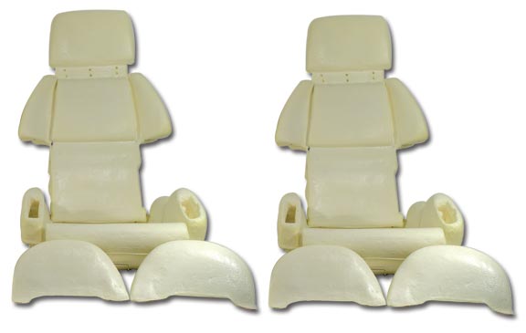 1989-1990 Corvette Sport Seat Foam 4 Piece Set