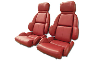 Buy 89-92-red-code-75 1989 Corvette Standard Leather Seat Covers by Corvette America