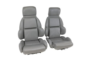 Buy 92-96-gray-code-84 1992 Corvette Standard Leather Mounted Seat Covers by Corvette America