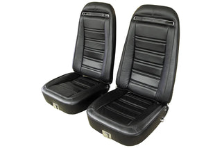 Buy 68-81-black-code-20 1973 Corvette 100% Leather Seat Covers by Corvette America