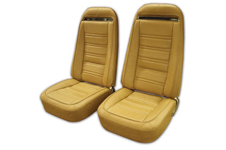 Buy 73-75-medium-saddle-code-51 1973 Corvette Leather/Vinyl Seat Covers by Corvette America