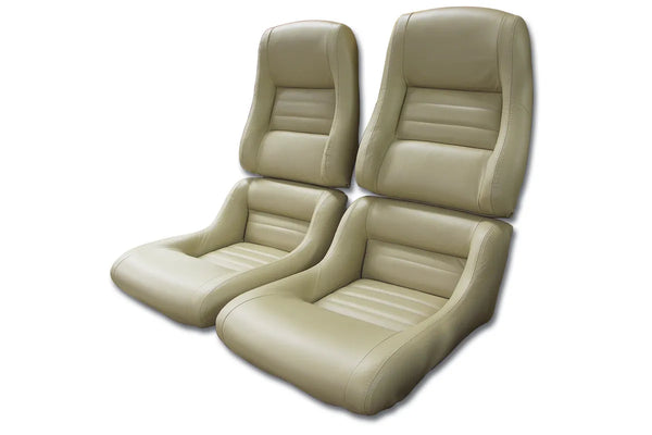1979 Corvette Mounted 100% Leather Seat Covers- 2  Inch Bolsters