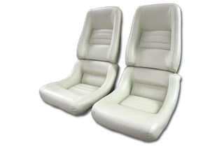 Buy 78-80-oyster-code-66 1979 Corvette Mounted 100% Leather Seat Covers- 4  Inch Bolsters