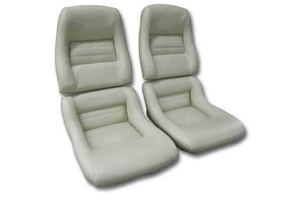 1979 Corvette Reproduction Leather/Vinyl Mounted Seat Covers- 2  Inch Bolsters