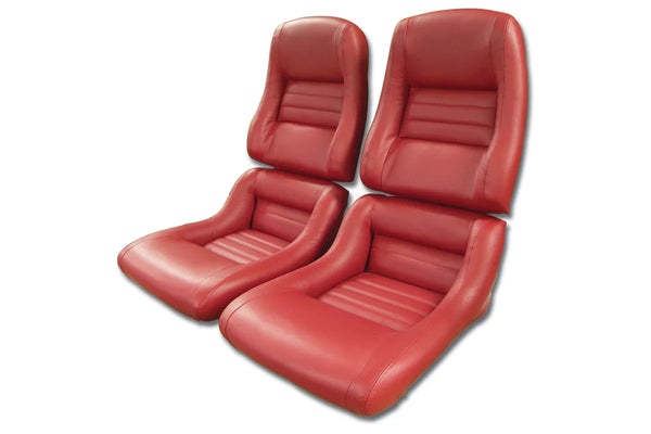 1979 Corvette Reproduction Leather/Vinyl Mounted Seat Covers- 2  Inch Bolsters
