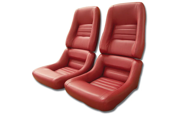 1980 Corvette Reproduction Leather/Vinyl Seat Covers- 4  Inch Bolsters