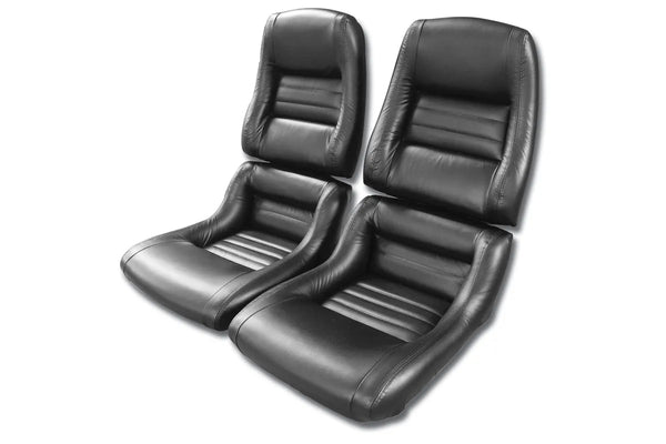 1981 Corvette Mounted 100% Leather Seat Covers- 2  Inch Bolsters