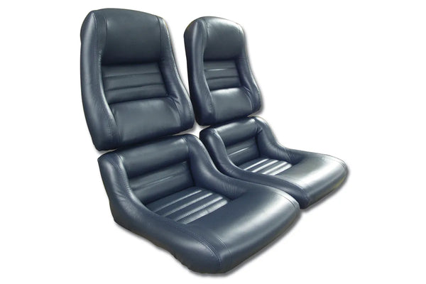 1980 Corvette Mounted 100% Leather Seat Covers- 2  Inch Bolsters