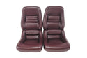 1980 Corvette Mounted 100% Leather Seat Covers- 4  Inch Bolsters