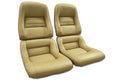 1981 Corvette Reproduction Leather/Vinyl Mounted Seat Covers- 2  Inch Bolsters