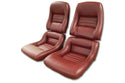 1982 Corvette Mounted 100% Leather Seat Covers- 2  Inch Bolsters