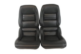 Buy 82-charcoal-code-21 1982 Corvette Mounted 100% Leather Seat Covers- 2  Inch Bolsters