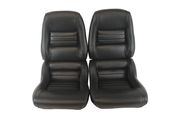 1982 Corvette Mounted 100% Leather Seat Covers- 2  Inch Bolsters