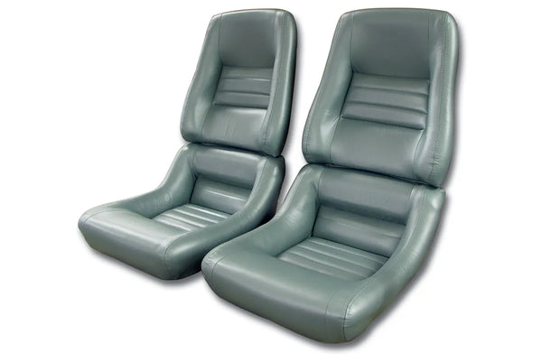 1982 Corvette Mounted 100% Leather Seat Covers- 4  Inch Bolsters