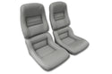 1982 Corvette Mounted Reproduction Leather/Vinyl Seat Covers- 2  Inch Bolsters