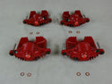 1984-1987 C4 Corvette Brake Caliper - Powder Coated Red - Remanufactured in the USA Set of 4 -