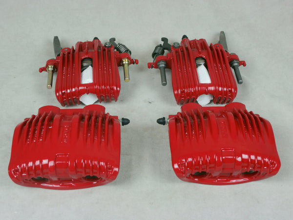 1988-1996 C4 Corvette Brake Caliper - Powder Coated Red - Standard - Remanufactured in the USA Set of 4