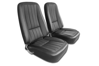 Buy 68-81-black-code-20 1968 Corvette Reproduction Leather Seat Covers by Corvette America