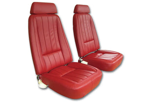Buy 68-72-red-code-30 1969 Corvette Leather Seat Covers by Corvette America
