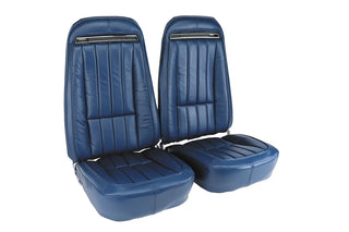 Buy 71-72-royal-blue-code-47 1971 Corvette Reproduction Leather/Vinyl Seat Covers  by Corvette America