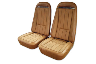 Buy 73-dark-saddle-code-23 1973 Corvette Reproduction Vinyl Seat Covers by Corvette America