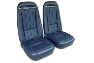 Buy 73-75-dark-blue-code-43 1975 Corvette Reproduction Vinyl Seat Covers by Corvette America