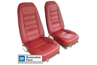 Buy 77-81-red-code-24 1978 Corvette Exact Reproduction Leather/Vinyl Seat Covers by Corvette America