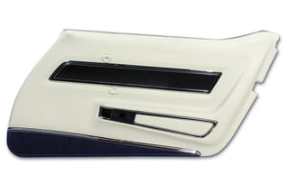 Buy 76-77-white-with-dark-blue-carpet-code-z9 1977 Corvette Deluxe Door Panel, Right Hand by Corvette America