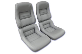 Buy 82-gray-code-68 1982 Corvette 100% Leather Seat Covers- 2  Inch Bolsters