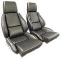 1984 Corvette Standard Leather Seat Covers- Mounted