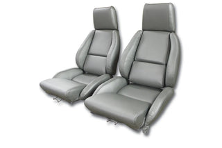 Buy 84-87-gray-code-69 1985 Corvette Standard Leather Seat Covers by Corvette America