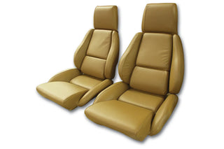 Buy 88-91-saddle-code-78 1988 Corvette Standard Leather Seat Covers - Mounted - by Corvette America