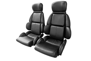 Buy 84-96-black-code-20 1992 Corvette Standard Leather Mounted Seat Covers by Corvette America