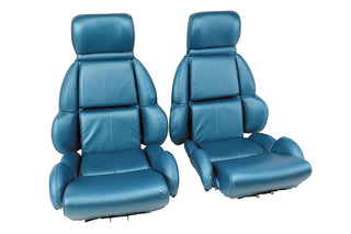 Buy 86-89-blue-code-74 1989 Corvette Standard Leather Seat Covers by Corvette America
