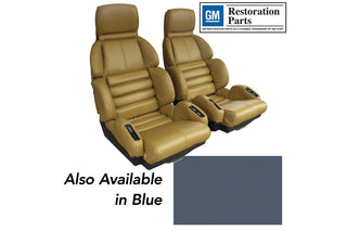 Buy 90-91-blue-code-80 1990 Corvette Sport Leather Seat Covers By Corvette America