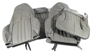 1997-2004 Corvette Leather/Vinyl Standard Seat Covers-Gray