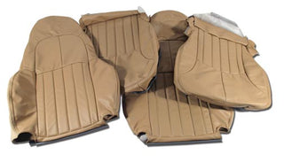 1998-2004 Corvette Leather/Vinyl Standard Seat Covers-Oak